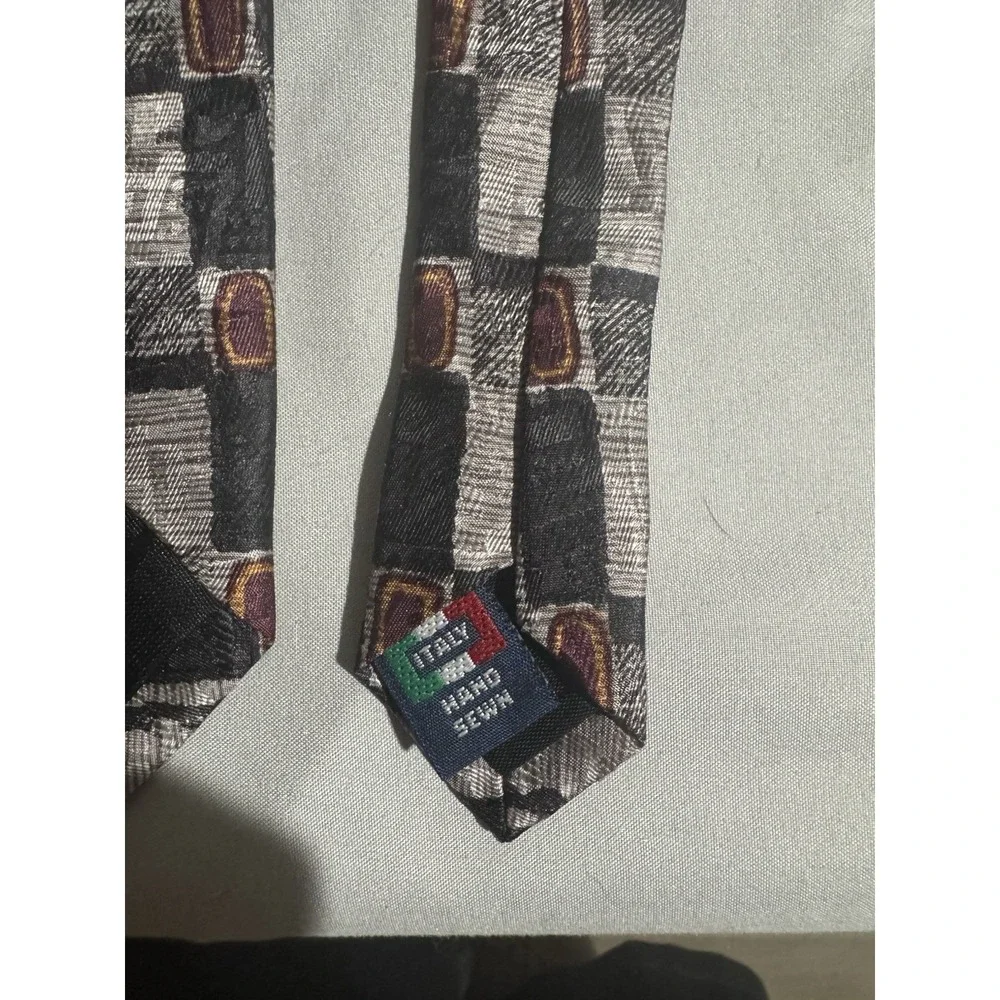 Mulberry Italian Handsewn Neck Tie 4 inch Designer pattern #318‎